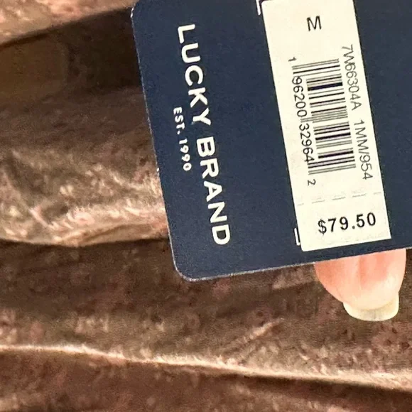 Lucky Brand new boho style Floral brown and Mauve Top - Picture 11 of 16